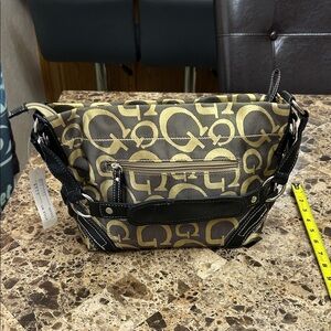 Elegant Black and Gold women’s bag.